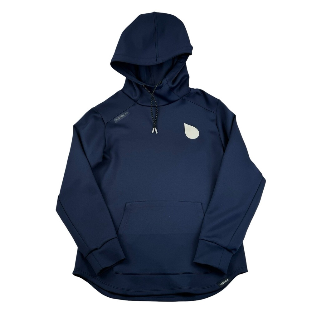 LEGENDS Blue Performance Mens Hooded Sweater Pullover Size Small